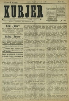 Kurjer / redaktor i wydawca Stanisław Korczak. - R. 3, nr 148 (3 lipca 1908)