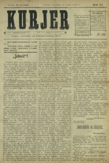 Kurjer / redaktor i wydawca Stanisław Korczak. - R. 3, nr 156 (12 lipca 1908)