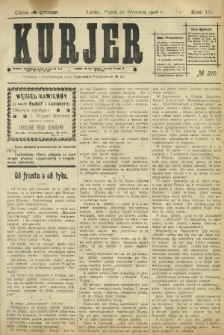 Kurjer / redaktor i wydawca Stanisław Korczak. - R. 3, nr 219 (25 września 1908)