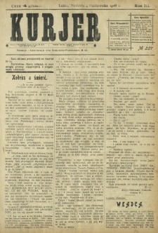 Kurjer / redaktor i wydawca Stanisław Korczak. - R. 3, nr 227 (4 października 1908)