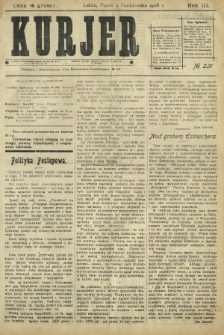 Kurjer / redaktor i wydawca Stanisław Korczak. - R. 3, nr 231 (9 października 1908)