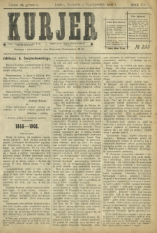 Kurjer / redaktor i wydawca Stanisław Korczak. - R. 3, nr 233 (11 października 1908)