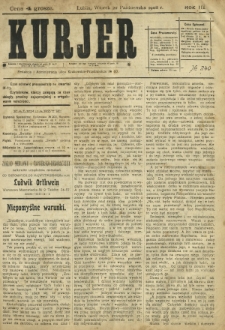 Kurjer / redaktor i wydawca Stanisław Korczak. - R. 3, nr 240 (20 października 1908)