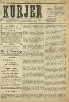 Kurjer / redaktor i wydawca Stanisław Korczak. - R. 3, nr 276 (1 grudnia 1908)