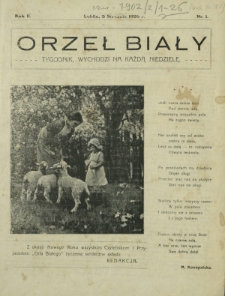 Orzeł Biały : tygodnik, wychodzi na każdą niedzielę. - R. 2, nr 1 (3 stycznia 1926)