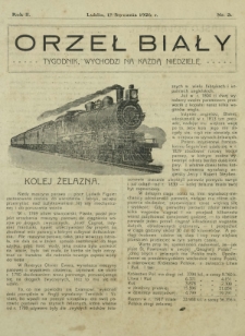 Orzeł Biały : tygodnik, wychodzi na każdą niedzielę. - R. 2, nr 3 (17 stycznia 1926)