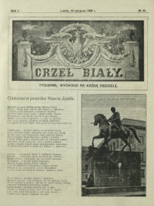 Orzeł Biały : tygodnik, wychodzi na każdą niedzielę. - R. 1, nr 35 (30 sierpnia 1925)
