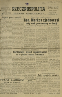 Rzeczpospolita i Dziennik Gospodarczy. R. 4, nr 355 (30 grudnia 1947)