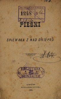 Piesni śpiewaka z nad Dniepru