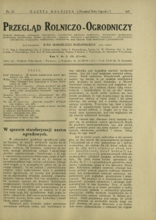 Przegląd Rolniczo-Ogrodniczy: dodatek miesięczny poświęcony sadownictwu, warzywnictwu polowemu, nasiennictwu kwiaciarstwu ogrodniczemu, gruntowemu, przetw&oacute;rstwu płod&oacute;w ogrodniczych i gałęziom ubocznym [...]. R. 5 nr 3