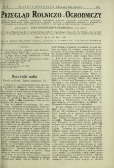 Przegląd Rolniczo-Ogrodniczy: dodatek miesięczny poświęcony sadownictwu, warzywnictwu polowemu, nasiennictwu, kwiaciarstwu ogrodniczemu, gruntowemu, przetw&oacute;rstwu płod&oacute;w ogrodniczych i gałęziom ubocznym [...]. R. 6 nr 5