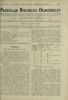 Przegląd Rolniczo-Ogrodniczy: dodatek miesięczny poświęcony sadownictwu, warzywnictwu polowemu, nasiennictwu, kwiaciarstwu ogrodniczemu, gruntowemu, przetw&oacute;rstwu płod&oacute;w ogrodniczych i gałęziom ubocznym [...]. R. 6 nr 8
