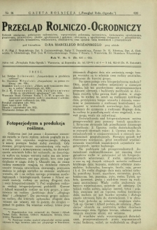 Przegląd Rolniczo-Ogrodniczy: dodatek miesięczny poświęcony sadownictwu, warzywnictwu polowemu, nasiennictwu, kwiaciarstwu ogrodniczemu, gruntowemu, przetw&oacute;rstwu płod&oacute;w ogrodniczych i gałęziom ubocznym [...]. R. 6 nr 9