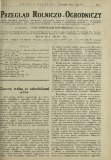 Przegląd Rolniczo-Ogrodniczy: dodatek miesięczny poświęcony sadownictwu, warzywnictwu polowemu, nasiennictwu, kwiaciarstwu ogrodniczemu, gruntowemu, przetw&oacute;rstwu płod&oacute;w ogrodniczych i gałęziom ubocznym [...]. R. 7 nr 2