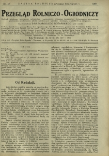 Przegląd Rolniczo-Ogrodniczy: dodatek miesięczny poświęcony sadownictwu, warzywnictwu polowemu, nasiennictwu, kwiaciarstwu ogrodniczemu, gruntowemu, przetw&oacute;rstwu płod&oacute;w ogrodniczych i gałęziom ubocznym [...]. R. 8 nr 11-12