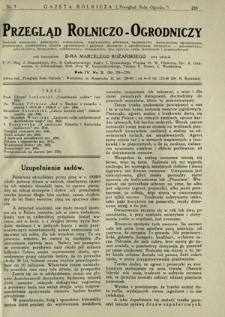 Przegląd Rolniczo-Ogrodniczy: dodatek miesięczny poświęcony sadownictwu, warzywnictwu polowemu, nasiennictwu, kwiaciarstwu ogrodniczemu, gruntowemu, przetw&oacute;rstwu płod&oacute;w ogrodniczych i gałęziom ubocznym, z ogrodnictwem związanym - pszczelnictwu, jedwabnictwu, tytuniarstwu, wikliniarstwu, chmielarstwu oraz uprawie roślin leczniczych i przemysłowych. R. 4, nr 2
