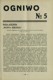 Ogniwo / [Związek Zawodowy Nauczycielstwa Polskich Szk&oacute;ł Średnich]. [R. 12], Nr 5 (1932)