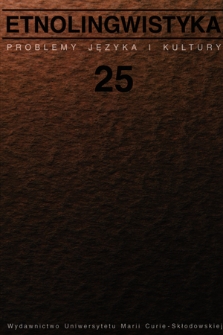 Etnolingwistyka : problemy języka i kultury. T. 25