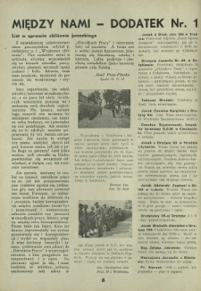 Między Nami : dodatek Nr 1 do "Ośrodków Pracy"