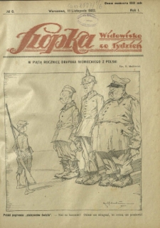 Szopka : widowisko co tydzień R. 1, Nr 6 (11 listopada 1922)
