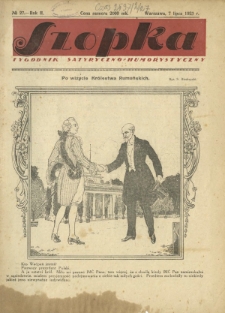 Szopka : widowisko co tydzień R. 2, Nr 27 (7 lipca 1923)