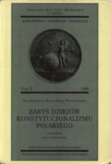Zarys dziejów konstytucjonalizmu polskiego