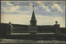 Lublin. Pomnik poległym żołnierzom polskim w Citwie ze szwedami pod dowództwem Sapiechy wojewody wileńskiego w 1656 r.