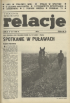 Relacje : tygodnik wschodni. 1989, nr 4 (9-15 luty)