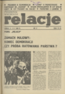 Relacje : tygodnik wschodni. 1989, nr 17 (11-17 maj)