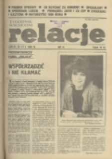 Relacje : tygodnik wschodni. 1989, nr 19 (25 -31 maj)