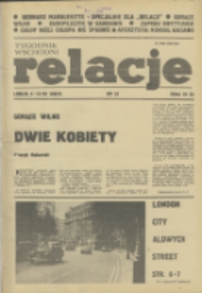 Relacje : tygodnik wschodni. 1989, nr 25 (6-12 lipiec)