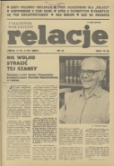 Relacje : tygodnik wschodni. 1989, nr 28 (27 lipiec-2 sierpień)