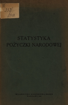 Statystyka pożyczki narodowej
