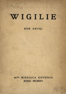 Wigilie : rok drugi