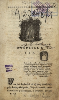 Pojata c&oacute;rka Lezdejki albo Litwini w XIV wieku : romans historyczny. T. 1