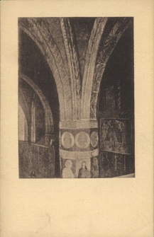 Lublin. Słup podpierający sklepienie w kościele św. Trójcy na Zamku. (Fresk z XV. wieku)