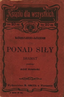 Ponad siły : dramat
