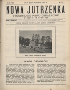 Nowa Jutrzenka : tygodniowe pismo obrazkowe R. 3, Nr 25 (23 czerw. 1910)