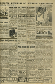 Express Lubelski i Wołyński R. 17 (1939). Dodatek Niedzielny do "Expressu Lubelskiego i Wołyńskiego" z dnia 11 czerwca 1939 r. [1]