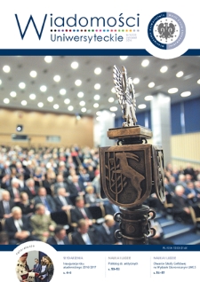 Wiadomości Uniwersyteckie. R. 26, nr 9=228 (listopad 2016)