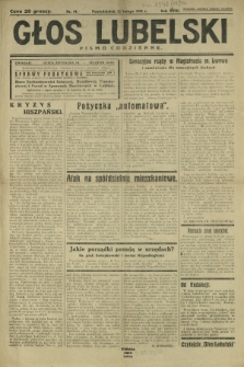Głos Lubelski : pismo codzienne. R. 18, nr 54 (23 lutego 1931)
