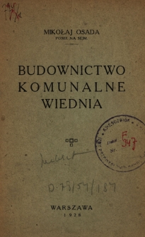 Budownictwo komunalne Wiednia