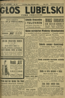 Głos Lubelski : pismo codzienne. R. 16, nr 325 (28 listopada 1929)