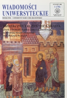 Wiadomości Uniwersyteckie R. 11, nr 1=78 (styczeń 2001)