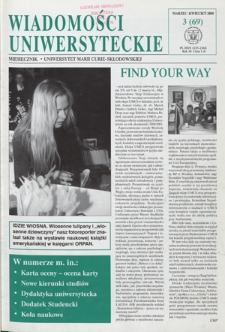 Wiadomości Uniwersyteckie R. 10, nr 3=69 (marzec/kwiecień 2000)