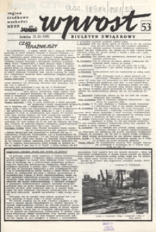 Wprost : biuletyn związkowy Nr 53 (31 paźdz. 1981)