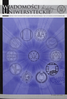Wiadomości Uniwersyteckie : miesięcznik Uniwersytetu Marii Curie-Skłodowskiej R. 16, nr 7=131 (październik 2006)