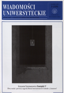 Wiadomości Uniwersyteckie : miesięcznik / Uniwersytet Marii Curie-Skłodowskiej R. 15, nr 3=118 (marzec 2005)