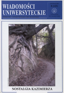 Wiadomości Uniwersyteckie : miesięcznik / Uniwersytet Marii Curie-Skłodowskiej R. 15, nr 8=123 (listopad 2005)