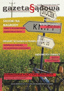 Gazeta Sądowa : miesięcznik pracowników sądownictwa. 2018, nr 6=23 (czerwiec-lipiec-sierpień)